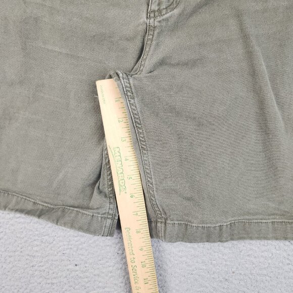 Carhartt Rugged Flex Shorts Men's 40 Relaxed Olive Green Faded Canvas Workwear - Picture 4 of 11